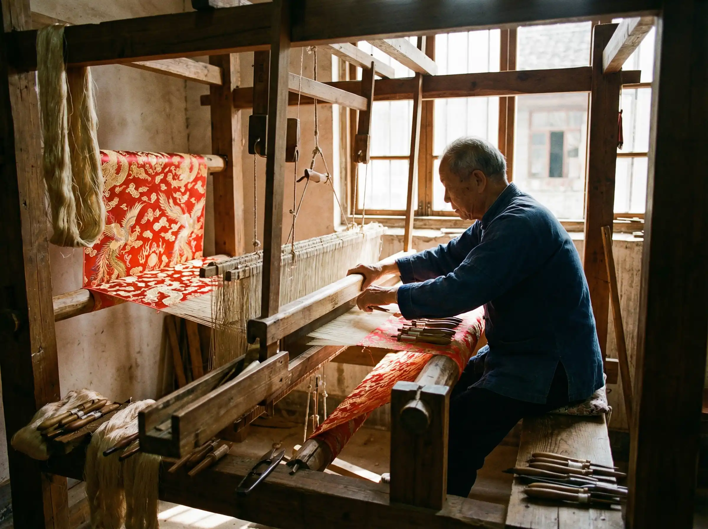 cilimao.click 丝绸织造非遗技艺展示